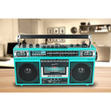 Supersonic Retro Bluetooth Cassette/AM/FM/Shortwave Boom Box, SC-3201BT, Teal