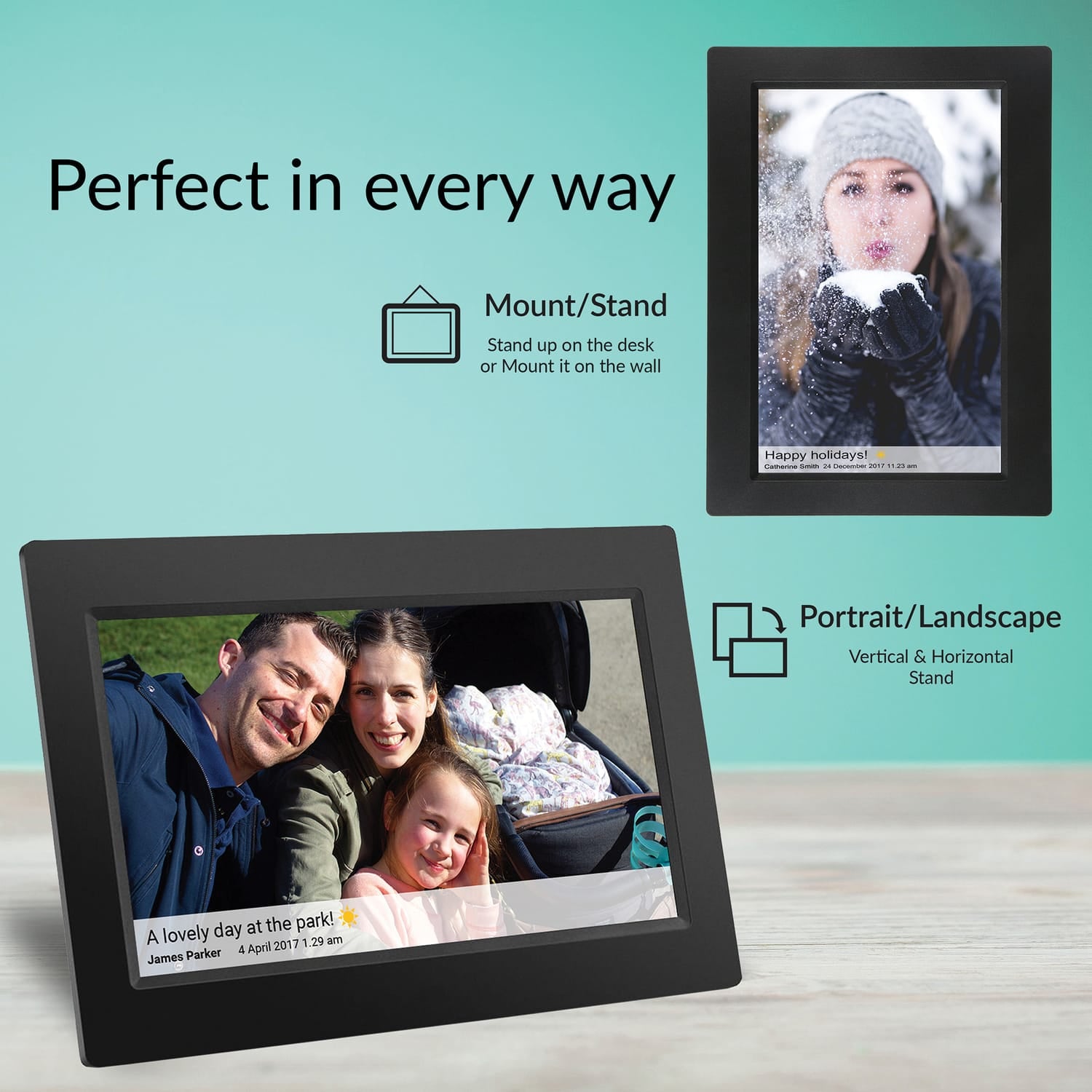 Supersonic 10-In. Touch Screen LCD Smart Digital Photo Frame