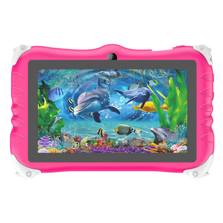 Supersonic 7-In. Kids Android 15 Sonic 7 Jr. Tablet with Bluetooth 4.2, SC-780KT, Pink