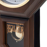 Timekeeper Essex 18.75" Modern Pendulum Wall Clock, Faux Wood