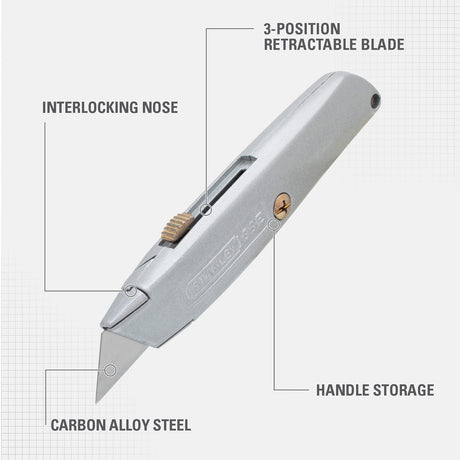 Stanley Classic 99 E 6-In. Retractable Utility Knife, 10-099