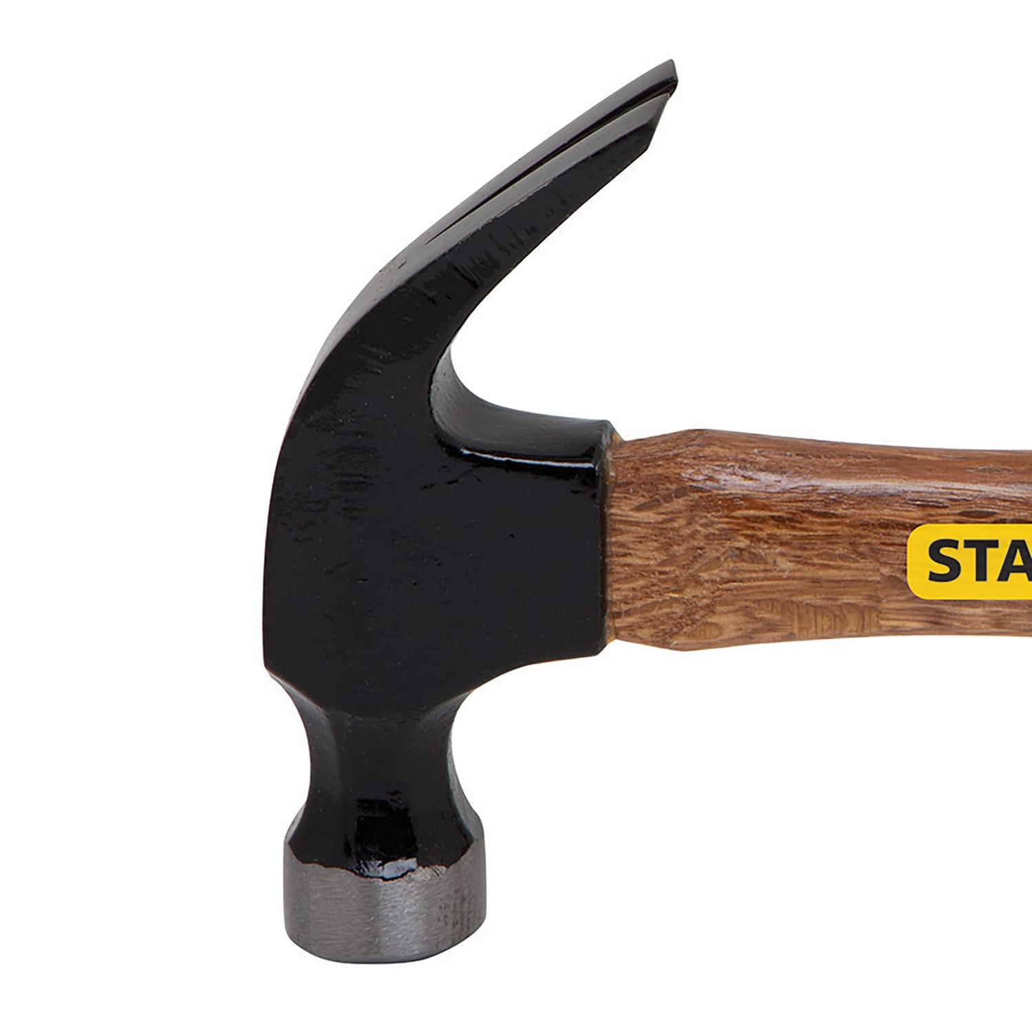 Stanley Curved-Claw Wood-Handled Nailing Hammer, 16 Oz., Brown
