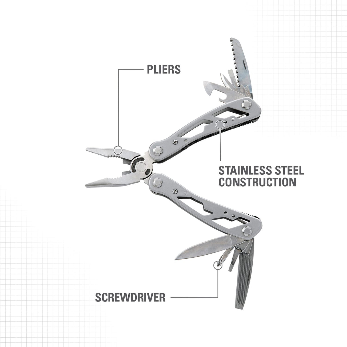 Stanley 12-in-1 Multi-Tool with Holster, 84-519K