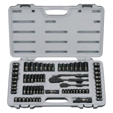 Stanley 69-Piece Black-Chrome Socket Set, 92-824