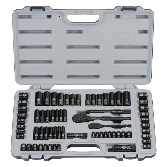 Stanley 69-Piece Black-Chrome Socket Set, 92-824