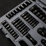 Stanley 69-Piece Black-Chrome Socket Set, 92-824