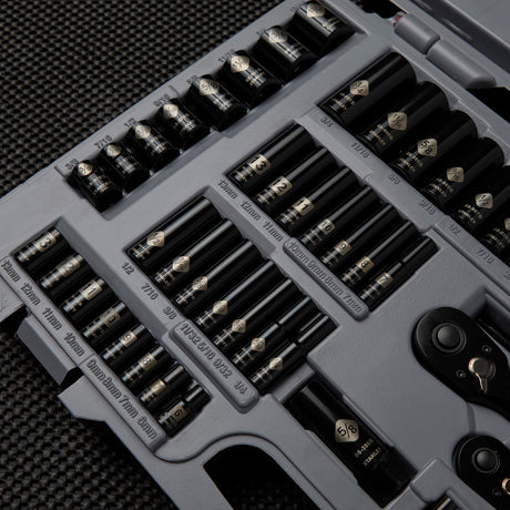 Stanley 69-Piece Black-Chrome Socket Set, 92-824