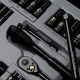 Stanley 69-Piece Black-Chrome Socket Set, 92-824