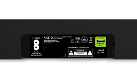 Vizio 2.1 Soundbar, Dolby Atmos, DTS:X, Wireless Subwoofer, Black - Open Box