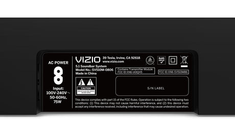 Vizio 33" Dolby Atmos 5.1 Ch Soundbar System with Dolby Atmos and DTS:X, Black - Open Box