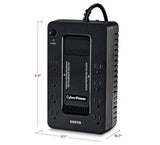 Cyber Power 550VA/330W Battery Backup UPS System with 8 Outlets, Black - Cerified Refurbished