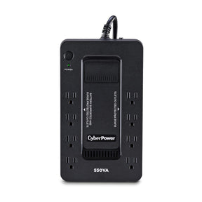 Cyber Power 550VA/330W Battery Backup UPS System with 8 Outlets, Black - Cerified Refurbished
