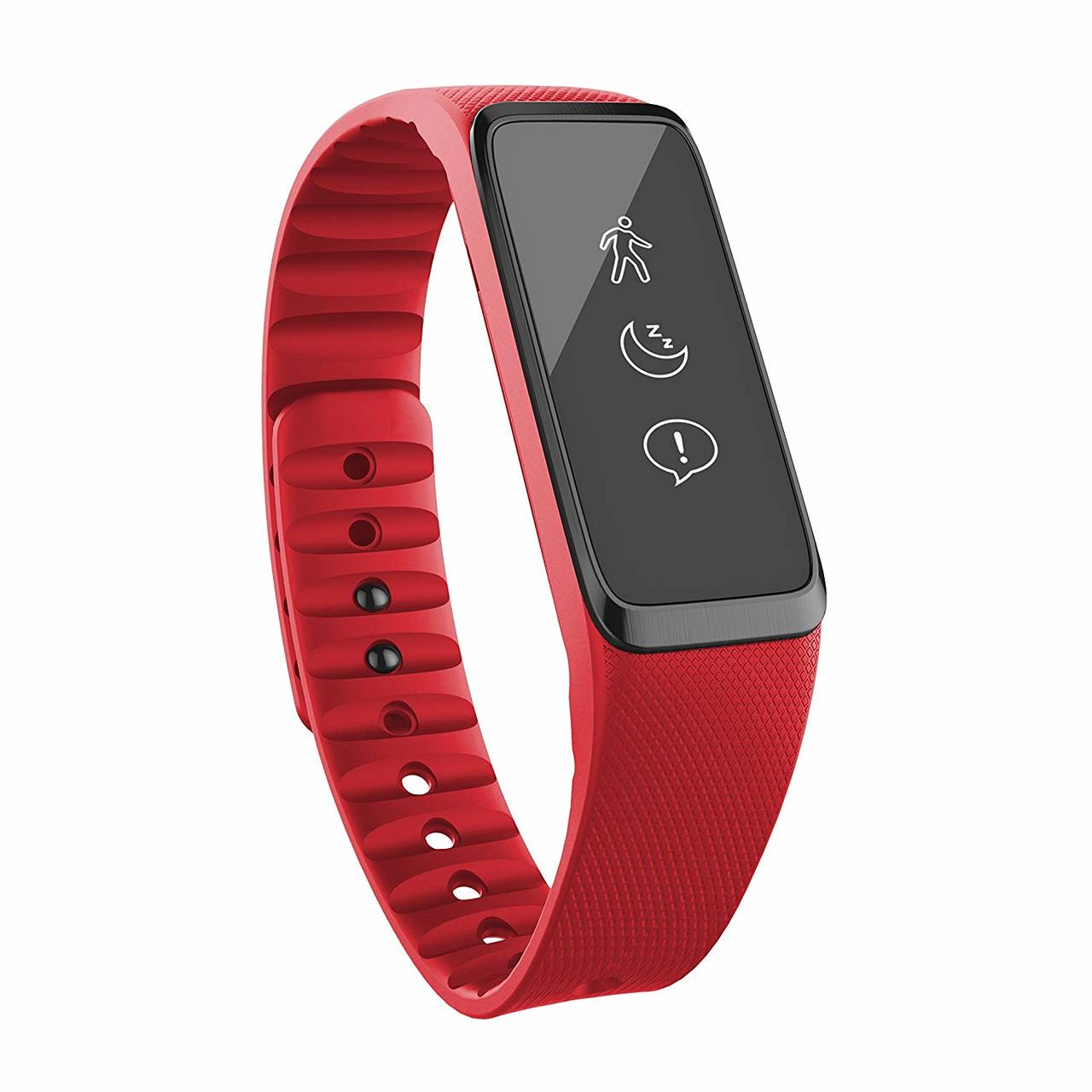 Striiv Fusion Activity Tracker Fitness and Sleep Tracking Smartwatch, 3 Color Bands Included (Black, Red, Blue)