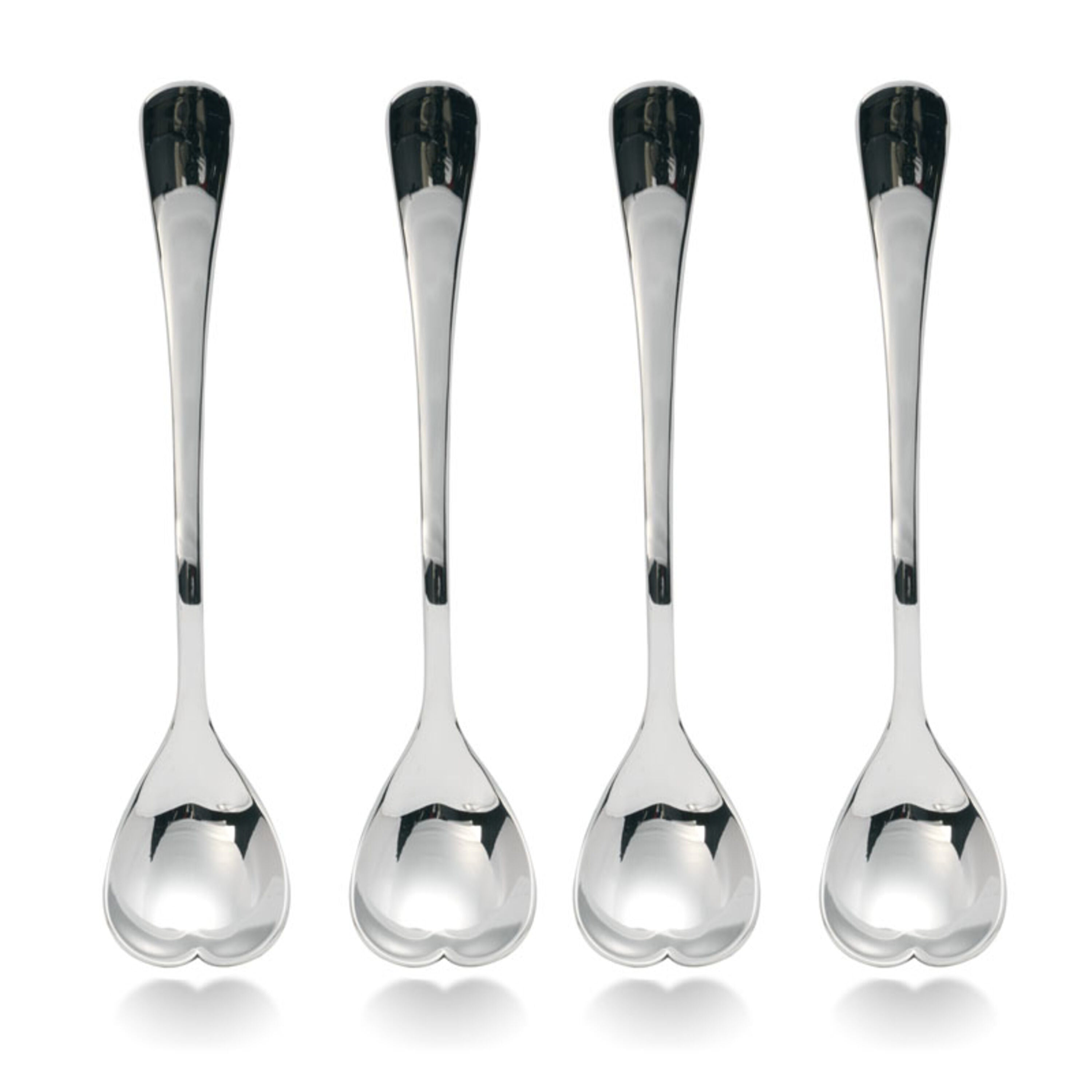 Towle T5271443 Irresistible 18.0 Stainless Steel Irresistible 4 Heart-Shaped Heads Coffee Spoons