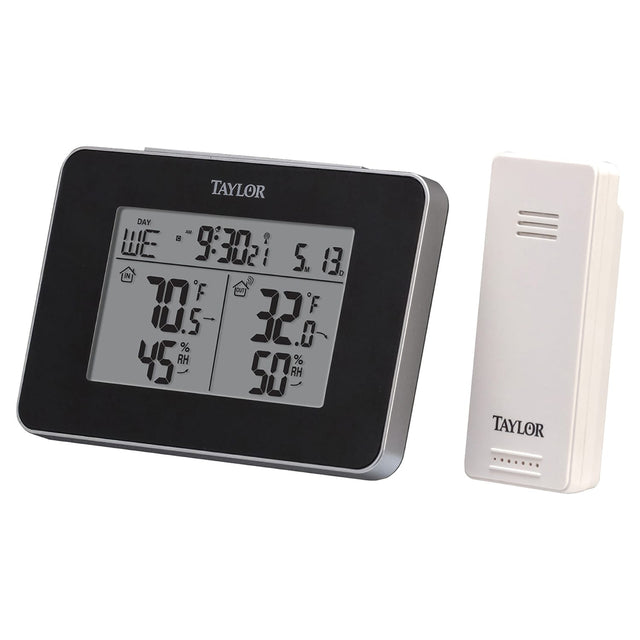 Taylor Precision Products Wireless Indoor & Outdoor Weather Station with Hygrometer