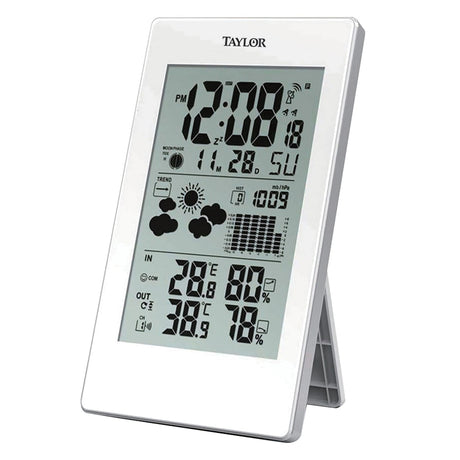 Taylor Precision Products Digital Weather Forecaster with Barometer & Alarm Clock