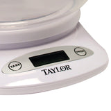 Taylor Precision Products 4.4lb-Capacity Digital Kitchen Scale with Bowl