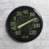 Taylor Precision Products 13.25-Inch Indoor/Outdoor Glow-in-the-Dark Thermometer