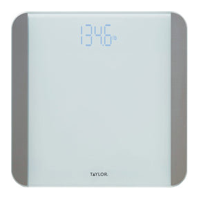 Taylor Precision Products Digital Motion Sensor Bathroom Scale, White, 440-Lb. Capacity