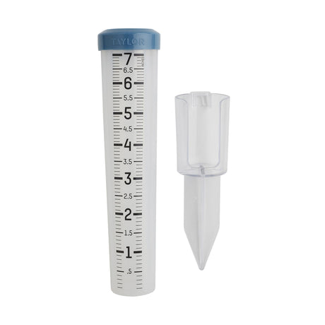 Taylor Precision Products 7-In. Capacity Silicone Rain Gauge