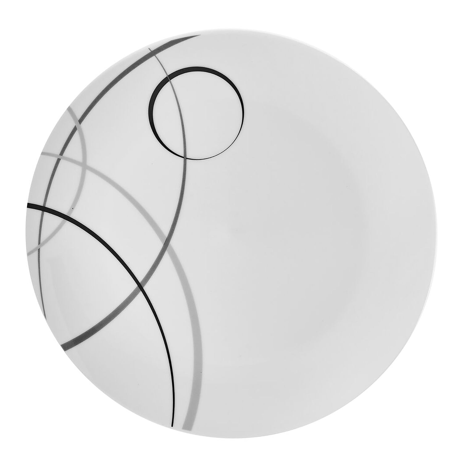 Studio Nova 12-Piece Porcelain Dinnerware Set, Circles Pattern