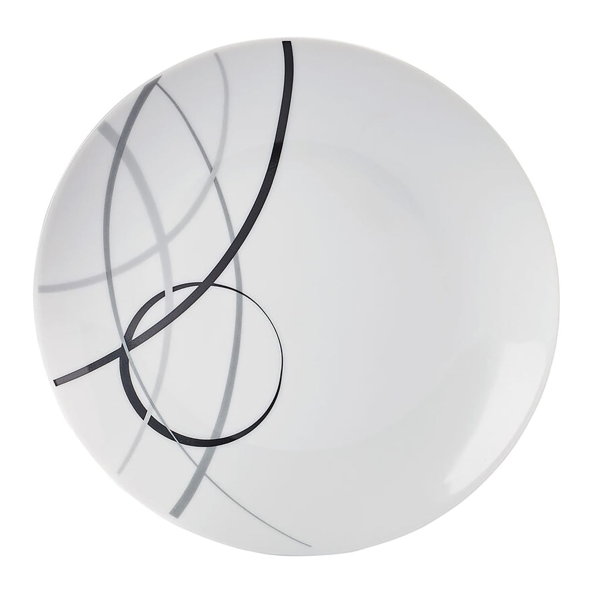 Studio Nova 12-Piece Porcelain Dinnerware Set, Circles Pattern