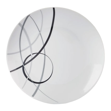 Studio Nova 12-Piece Porcelain Dinnerware Set, Circles Pattern