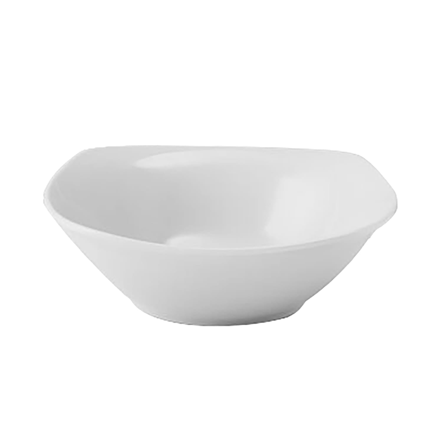 Studio Nova 12-Piece Square Porcelain Dinnerware Set, Tara White