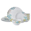 Studio Nova 12-Piece Porcelain Dinnerware Set, Fiona Floral Pattern