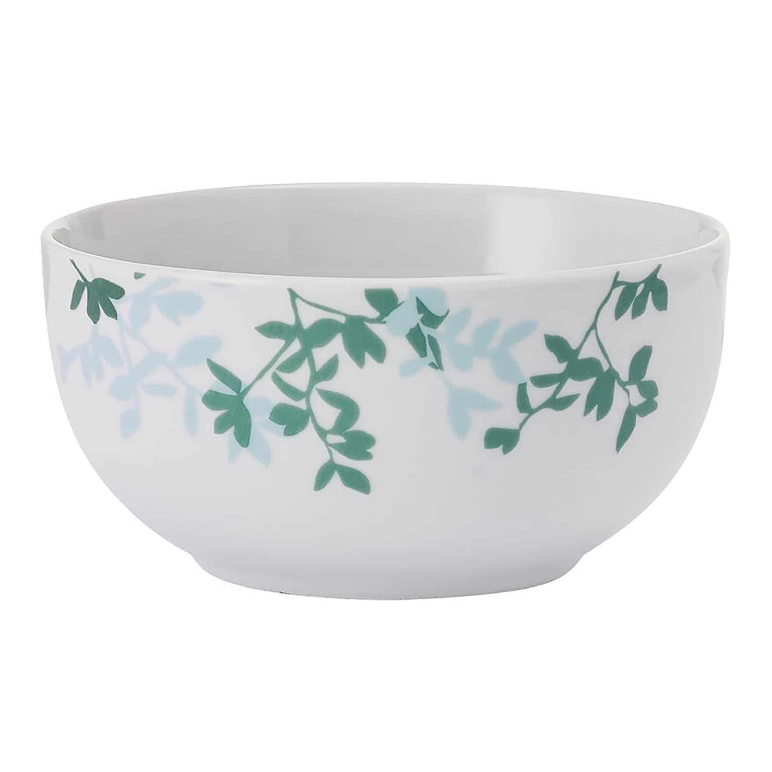 Studio Nova 12-Piece Porcelain Dinnerware Set, Gray Moonlit Leaves Pattern