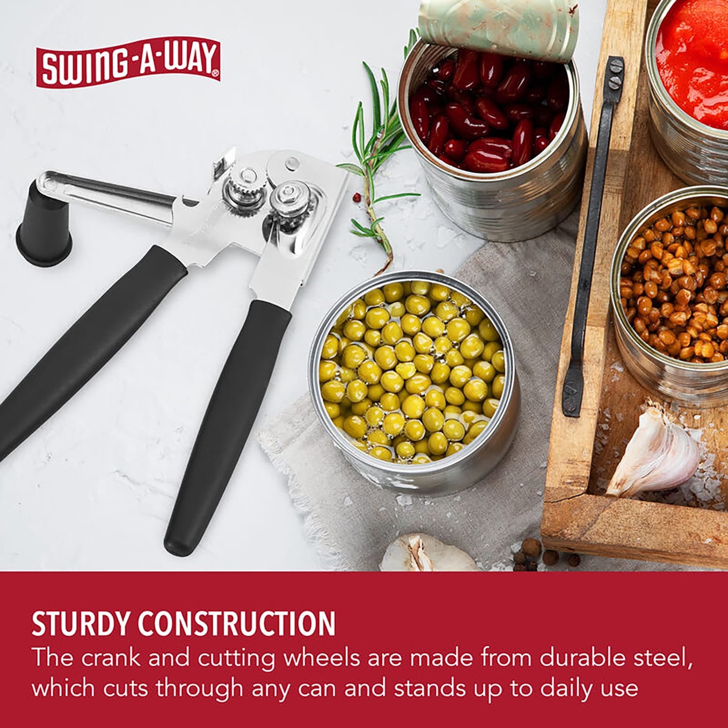 Swing-A-Way Crank Turn-Handle Can Opener