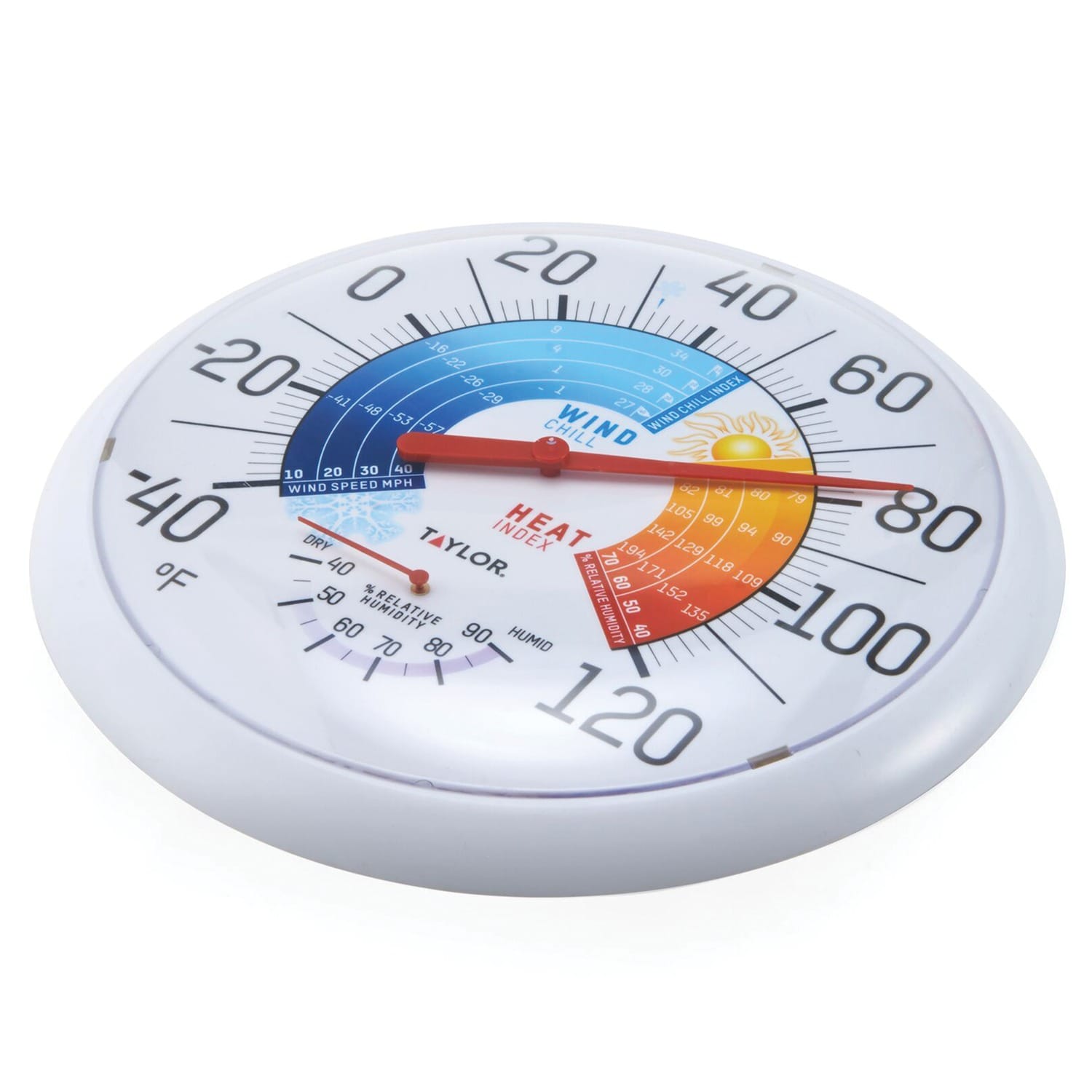 Taylor Precision Products 13.25-Inch Wind Chill/Heat Index Thermometer and Hygrometer