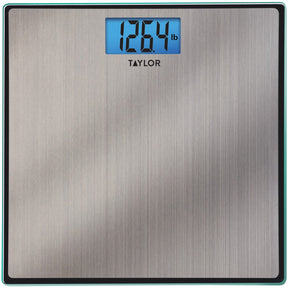 Taylor Precision Products Easy-to-Read 400-lb Capacity Stainless Steel Bathroom Scale