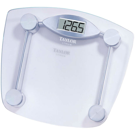Taylor Precision Products Digital 400-lb Capacity Chrome and Glass Bathroom Scale