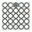 Taylor Precision Products Digital Glass Bathroom Scale with Black/White Lattice, 400-Lb. Capacity