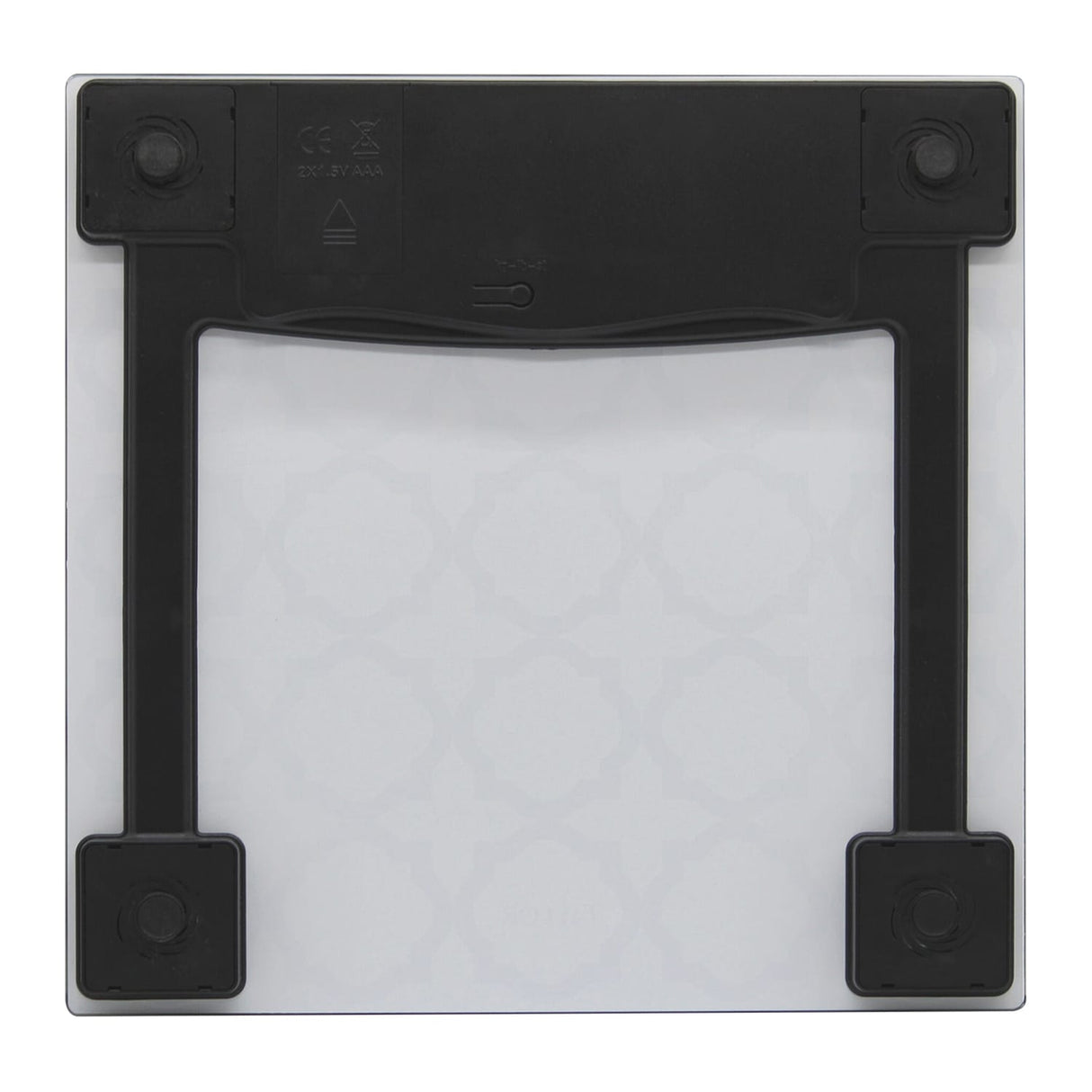 Taylor Precision Products Digital Glass Bathroom Scale with Black/White Lattice, 400-Lb. Capacity