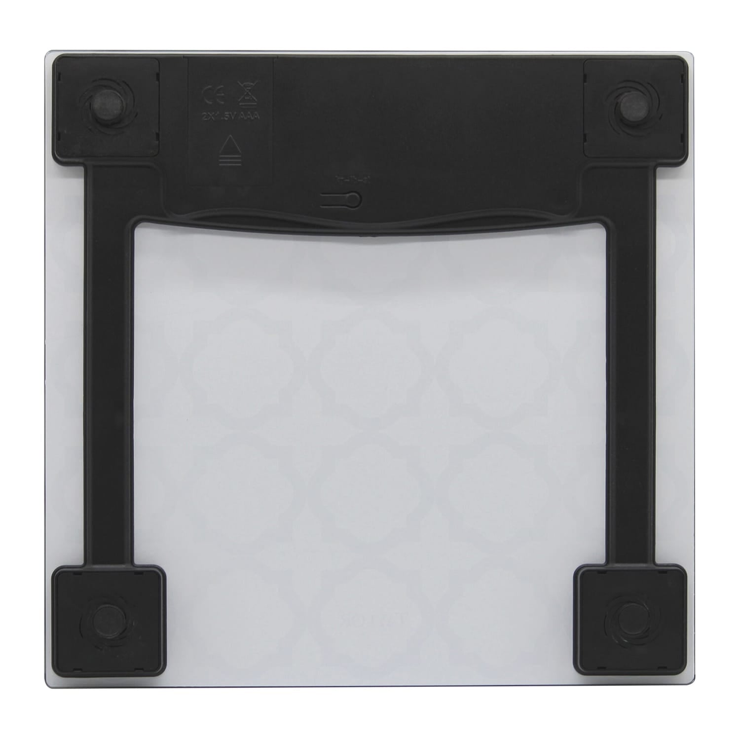 Taylor Precision Products Digital Glass Bathroom Scale with Black/White Lattice, 400-Lb. Capacity