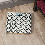 Taylor Precision Products Digital Glass Bathroom Scale with Black/White Lattice, 400-Lb. Capacity