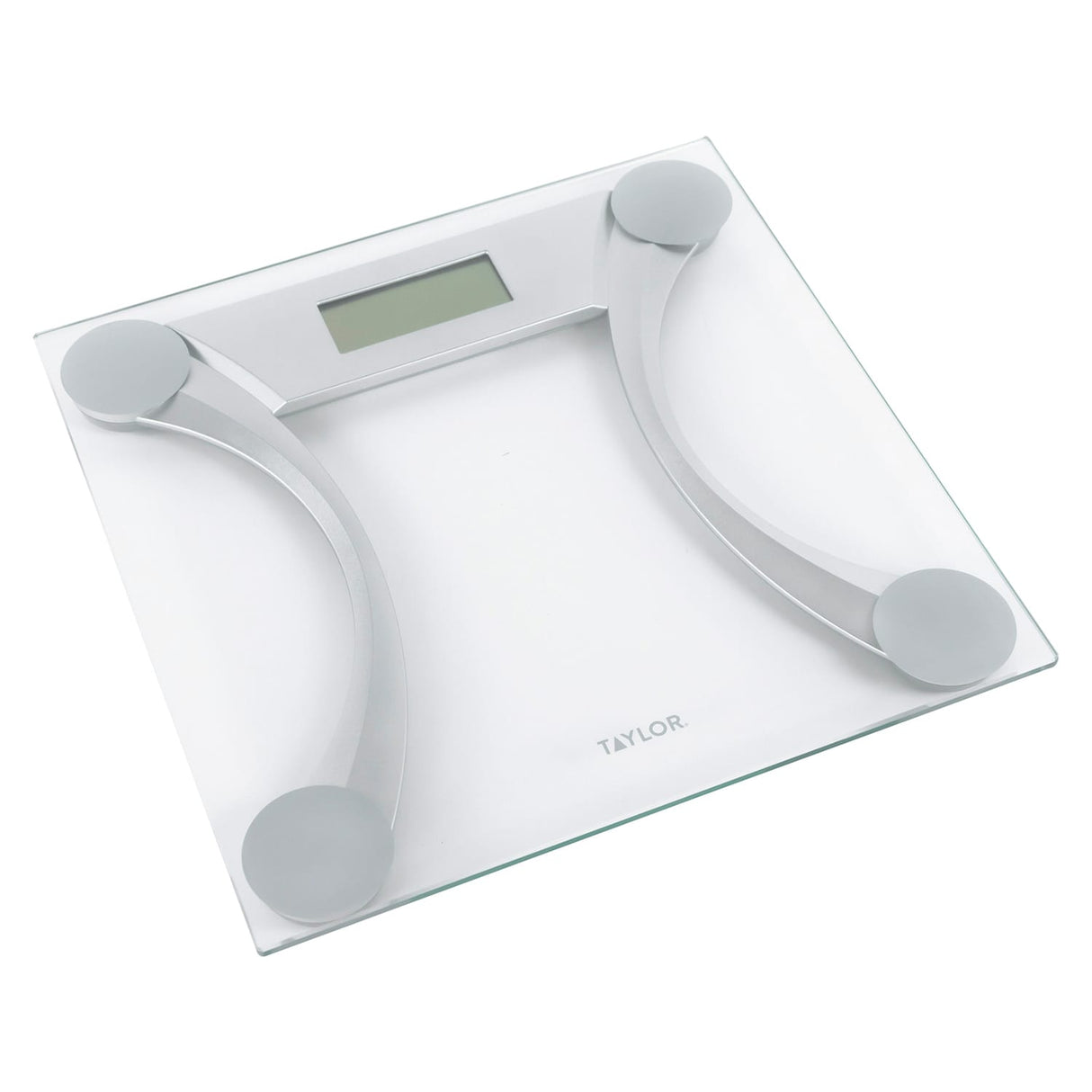Taylor Precision Products Instant Read 400-lb Capacity Glass and Metallic Bathroom Scale