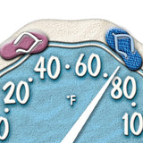 Taylor Precision Products 12-Inch Sandals Thermometer with Clock