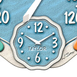 Taylor Precision Products 12-Inch Sandals Thermometer with Clock