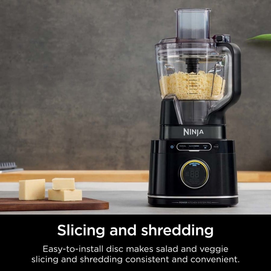 Ninja Detect Kitchen System Power Blender Plus Processor Pro with BlendSense Technology, Black - Certified Refurbished