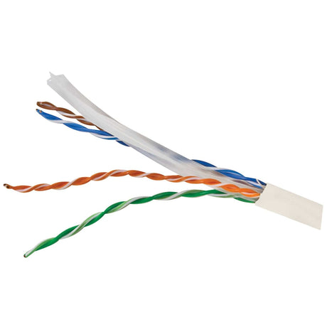Vericom CAT-6 U/UTP Solid Riser CMR Cable, 1000 Ft., White
