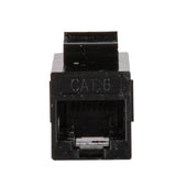 Vericom VGC Series CAT-6 UTP RJ45 Keystone Coupler, Unshielded, Black