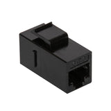 Vericom VGC Series CAT-6 UTP RJ45 Keystone Coupler, Unshielded, Black