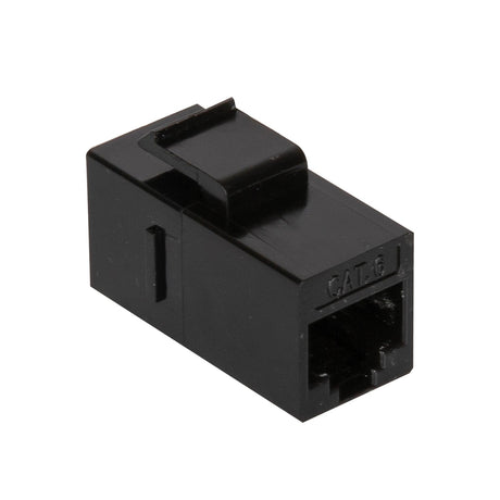 Vericom VGC Series CAT-6 UTP RJ45 Keystone Coupler, Unshielded, Black