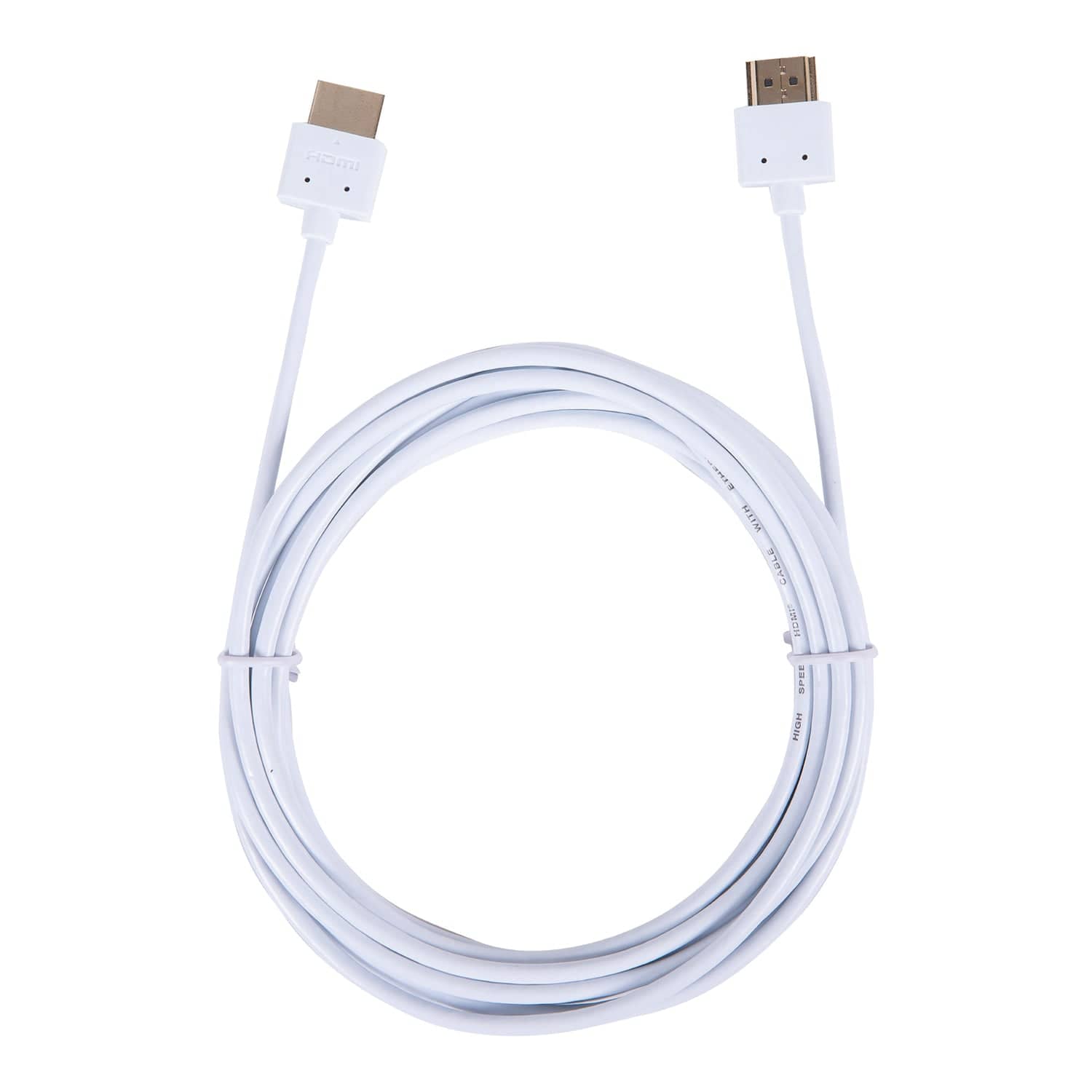 Vericom VU Series 18-Gbps High-Speed HDMI Cable with Ethernet, 12 Ft., White