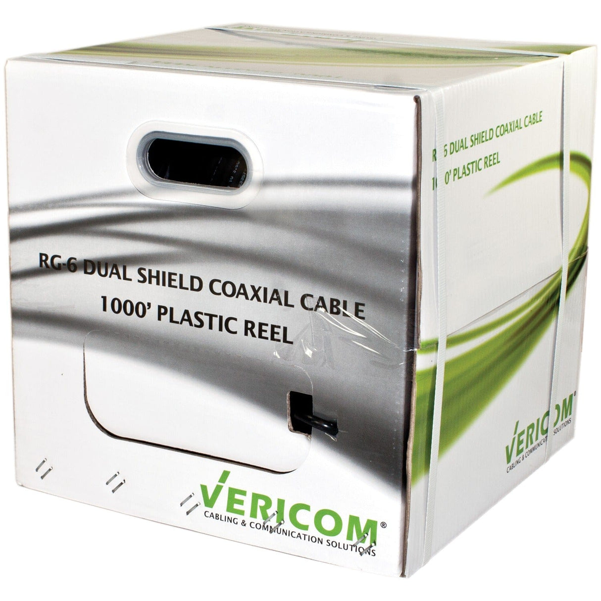 Vericom RG6 CCS Dual-Shield Coaxial Cable, 1000ft