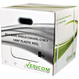Vericom RG6 CCS Dual-Shield Coaxial Cable, 1000ft