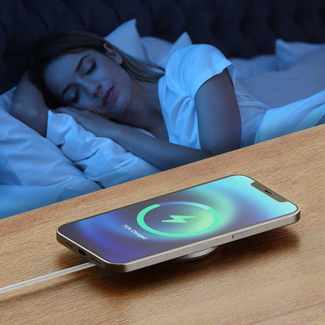 Nautica 15-Watt Magnetic Magsafe Wireless Charger, White, CH200